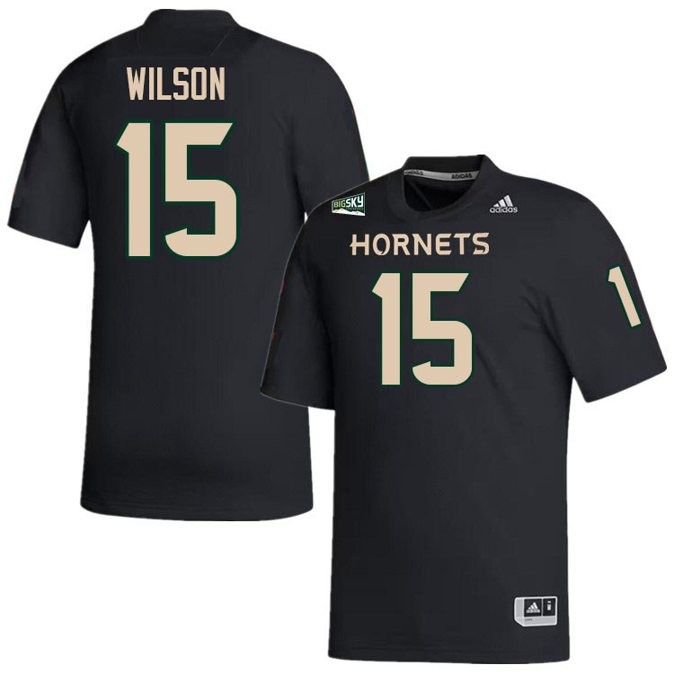 Kameron Wilson SAC State Jersey,Sacramento State Hornets #15 Kameron Wilson Jersey-Black